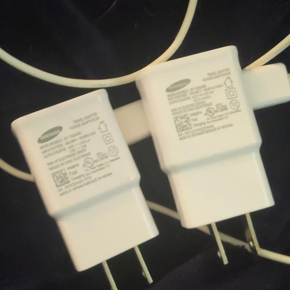 Samsung phone chargers and one car charger